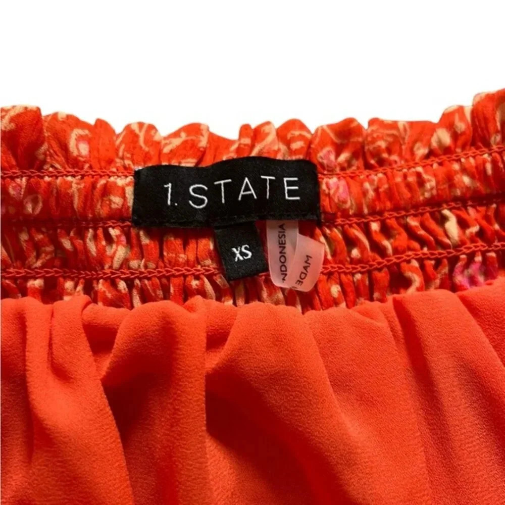 Tiered Paisley Print A-Line Tiered Coordinating Mini Skirt XS - Picture 2 of 7